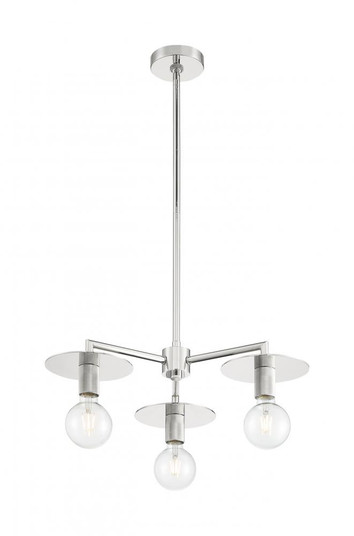 Bizet - 3 Light Chandelier with- Polished Nickel Finish (81|60/7253)