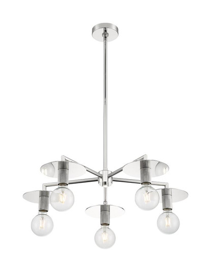 Bizet - 5 Light Chandelier with- Polished Nickel Finish (81|60/7255)