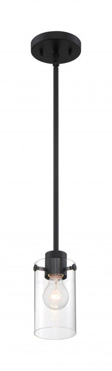 Sommerset - 1 Light Mini Pendant with Clear Glass - Matte Black Finish (81|60/7270)