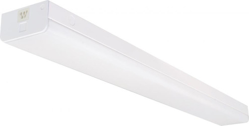 LED 4 ft.- Wide Strip Light - 40W - 5000K - White Finish - Connectible with Sensor (81|65/1146)