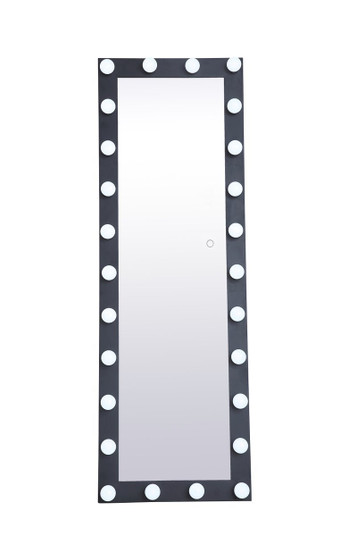 Brenda 24 Inch By 71 Inch Plug in LED 5000k Mirror in Black (758|MRE32471BK)