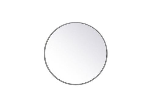 Metal Frame Round Mirror 21 Inch in Grey (758|MR4821GR)