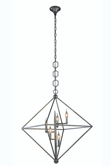 Nora 5 Light Aged Iron Pendant (758|1495D30AI)