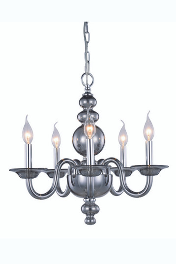 Champlain 5 Light Siver Shade Chandelier (758|7872D20SS)