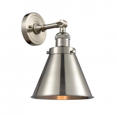 Appalachian - 1 Light - 8 inch - Brushed Satin Nickel - Sconce (3442|203SW-SN-M13-SN-LED)