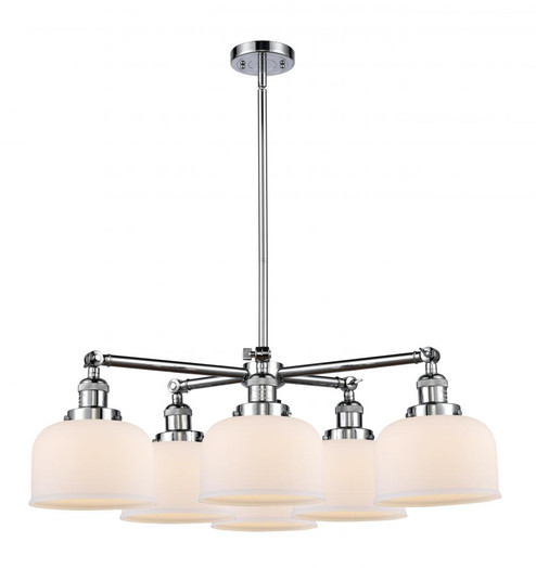 Large Bell 6 Light Chandelier (3442|207-6CR-PC-G71)