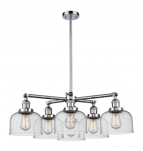Large Bell 6 Light Chandelier (3442|207-6CR-PC-G74)