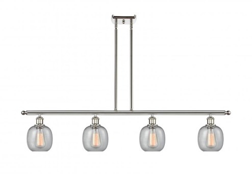 Belfast - 4 Light - 48 inch - Polished Nickel - Stem hung - Island Light (3442|516-4I-PN-G104-LED)
