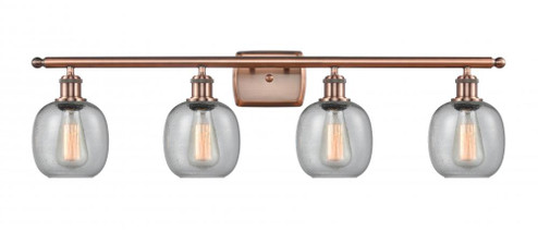 Belfast - 4 Light - 36 inch - Antique Copper - Bath Vanity Light (3442|516-4W-AC-G104-LED)