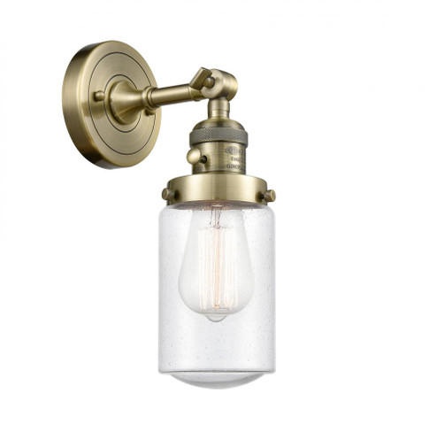 Dover - 1 Light - 5 inch - Antique Brass - Adjustable Sconce (3442|203SW-AB-G314-LED)