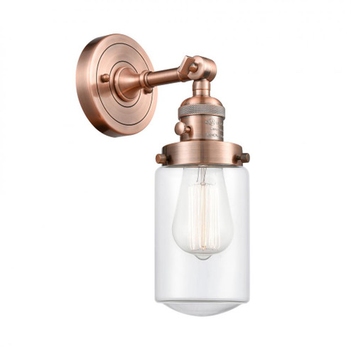 Dover - 1 Light - 5 inch - Antique Copper - Adjustable Sconce (3442|203SW-AC-G312-LED)