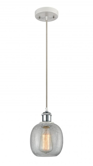 Belfast - 1 Light - 6 inch - White Polished Chrome - Cord hung - Mini Pendant (3442|516-1P-WPC-G105-LED)