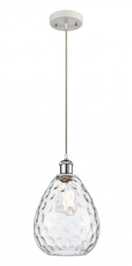 Waverly - 1 Light - 8 inch - White Polished Chrome - Cord hung - Mini Pendant (3442|516-1P-WPC-G372)