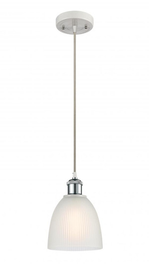 Castile - 1 Light - 6 inch - White Polished Chrome - Cord hung - Mini Pendant (3442|516-1P-WPC-G381-LED)