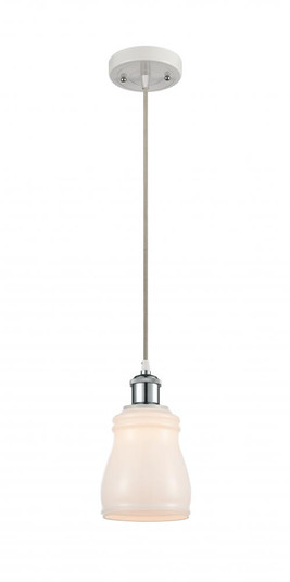 Ellery - 1 Light - 5 inch - White Polished Chrome - Cord hung - Mini Pendant (3442|516-1P-WPC-G391-LED)