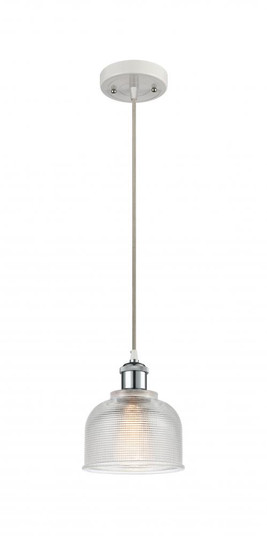 Dayton - 1 Light - 6 inch - White Polished Chrome - Cord hung - Mini Pendant (3442|516-1P-WPC-G412)