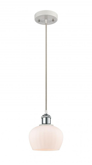 Fenton - 1 Light - 7 inch - White Polished Chrome - Cord hung - Mini Pendant (3442|516-1P-WPC-G91)