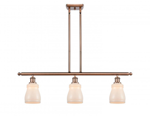 Ellery - 3 Light - 36 inch - Antique Copper - Stem hung - Island Light (3442|516-3I-AC-G391)