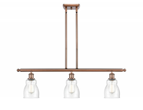 Ellery - 3 Light - 36 inch - Antique Copper - Stem hung - Island Light (3442|516-3I-AC-G394)
