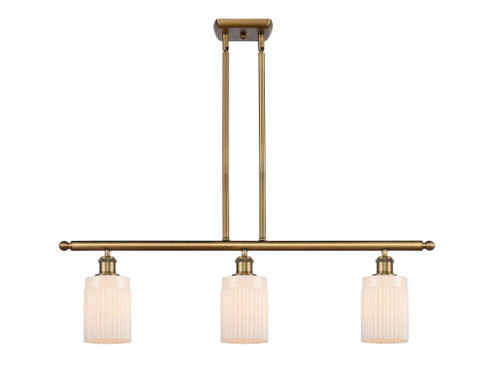 Hadley - 3 Light - 36 inch - Brushed Brass - Stem hung - Island Light (3442|516-3I-BB-G341)