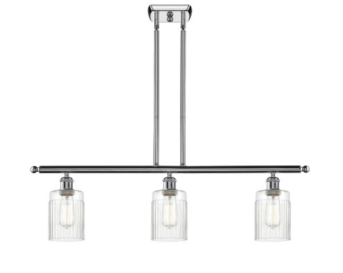 Hadley - 3 Light - 36 inch - Polished Chrome - Stem hung - Island Light (3442|516-3I-PC-G342-LED)