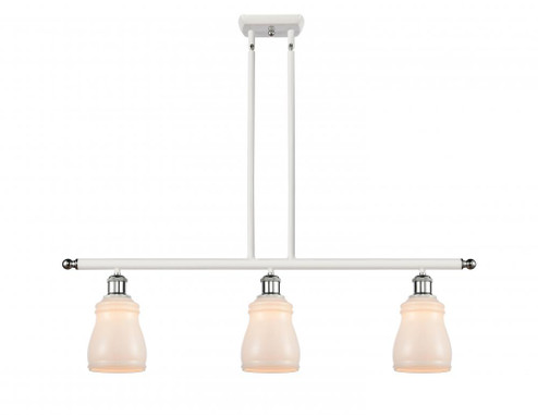 Ellery - 3 Light - 36 inch - White Polished Chrome - Stem hung - Island Light (3442|516-3I-WPC-G391-LED)