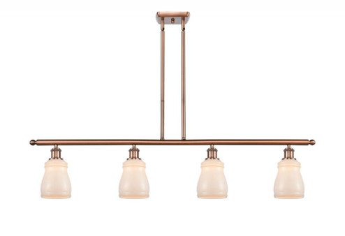 Ellery - 4 Light - 48 inch - Antique Copper - Stem hung - Island Light (3442|516-4I-AC-G391)