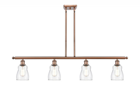 Ellery - 4 Light - 48 inch - Antique Copper - Stem hung - Island Light (3442|516-4I-AC-G392)