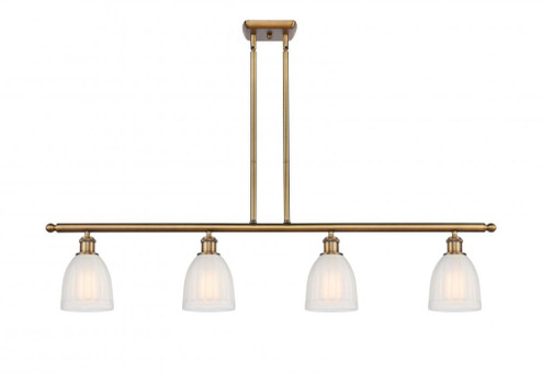 Brookfield - 4 Light - 48 inch - Brushed Brass - Stem hung - Island Light (3442|516-4I-BB-G441-LED)