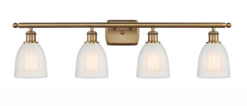 Brookfield - 4 Light - 36 inch - Brushed Brass - Bath Vanity Light (3442|516-4W-BB-G441)