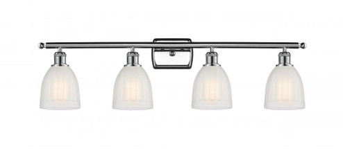 Brookfield - 4 Light - 36 inch - Polished Chrome - Bath Vanity Light (3442|516-4W-PC-G441-LED)