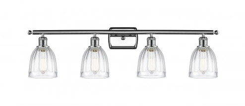 Brookfield - 4 Light - 36 inch - Polished Chrome - Bath Vanity Light (3442|516-4W-PC-G442-LED)