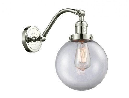Beacon - 1 Light - 8 inch - Polished Nickel - Adjustable Sconce (3442|515-1W-PN-G202-8-LED)