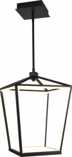 Park Ave. 20'' LED Large Cage Pendant in Black (4450|HF9400-BK)