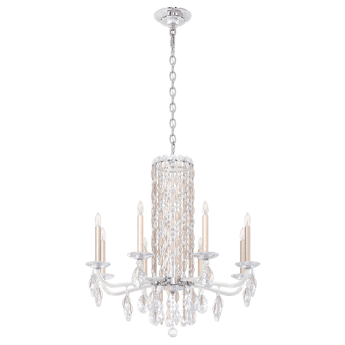 Siena 8 Light 120V Chandelier (No Spikes) in Antique Silver with Clear Heritage Handcut Crystal (168|RS83081N-48H)