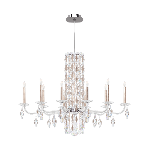 Siena 10 Light 120V Chandelier (No Spikes) in Antique Silver with Clear Heritage Handcut Crystal (168|RS83101N-48H)