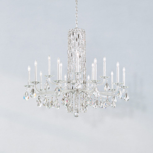 Siena 15 Light 120V Chandelier in Antique Silver with Heritage Handcut Crystal (168|RS83151N-48H)