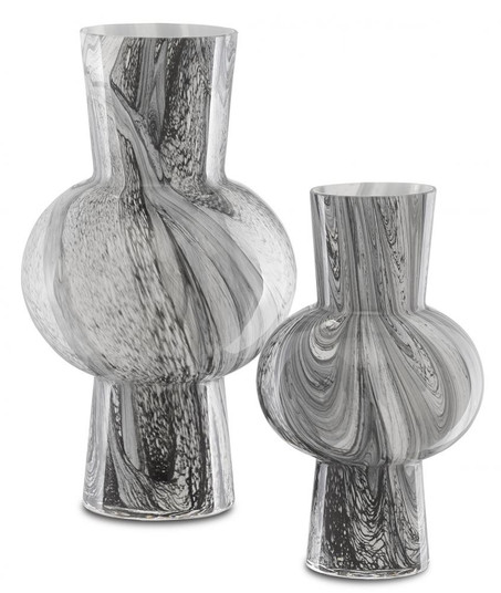 Stormy Sky Glass Vase Set of 2 (92|1200-0355)