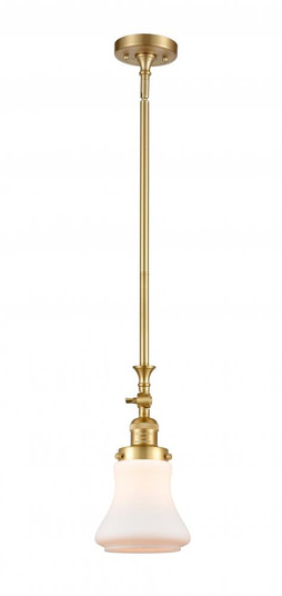 Bellmont - 1 Light - 6 inch - Satin Gold - Stem Hung - Adjustable Mini Pendant (3442|206-SG-G191)