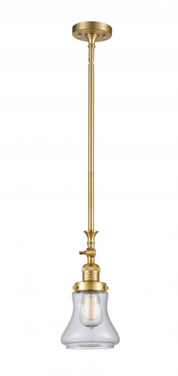 Bellmont - 1 Light - 6 inch - Satin Gold - Stem Hung - Adjustable Mini Pendant (3442|206-SG-G192-LED)