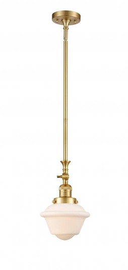 Oxford - 1 Light - 7 inch - Satin Gold - Stem Hung - Adjustable Mini Pendant (3442|206-SG-G531-LED)