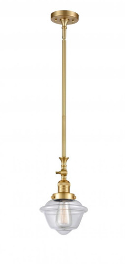 Oxford - 1 Light - 7 inch - Satin Gold - Stem Hung - Adjustable Mini Pendant (3442|206-SG-G532)