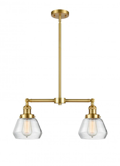 Fulton - 2 Light - 21 inch - Satin Gold - Stem Hung - Adjustable Island Light (3442|209-SG-G172)