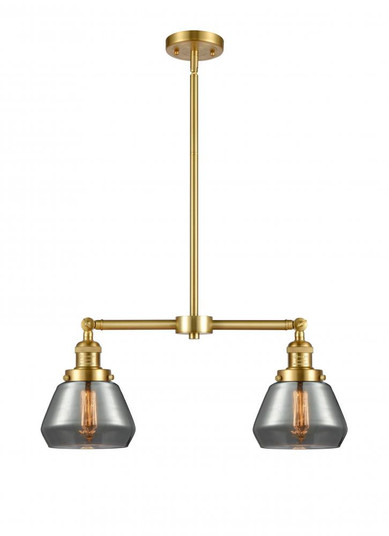 Fulton - 2 Light - 21 inch - Satin Gold - Stem Hung - Adjustable Island Light (3442|209-SG-G173)