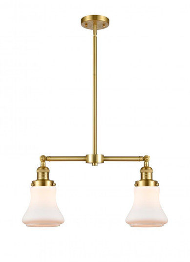 Bellmont - 2 Light - 21 inch - Satin Gold - Stem Hung - Adjustable Island Light (3442|209-SG-G191)