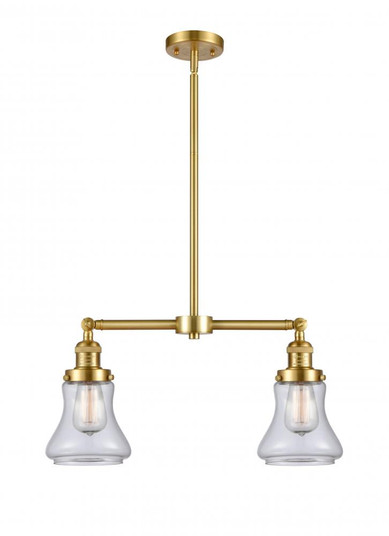 Bellmont - 2 Light - 21 inch - Satin Gold - Stem Hung - Adjustable Island Light (3442|209-SG-G192)