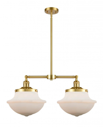 Oxford - 2 Light - 25 inch - Satin Gold - Stem Hung - Adjustable Island Light (3442|209-SG-G541)
