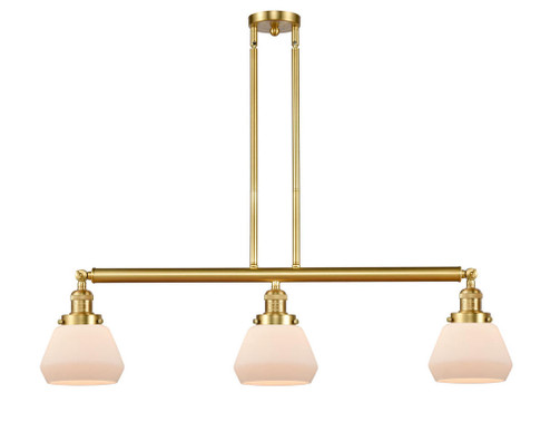Fulton - 3 Light - 39 inch - Satin Gold - Stem Hung - Adjustable Island Light (3442|213-SG-G171)
