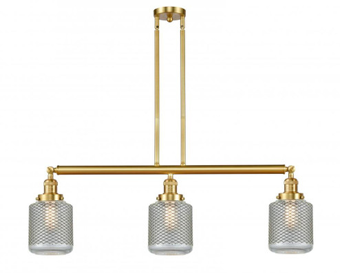 Stanton - 3 Light - 39 inch - Satin Gold - Stem Hung - Island Light (3442|213-SG-G262)