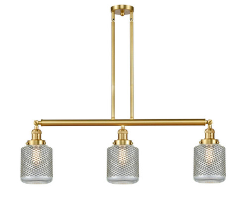 Stanton - 3 Light - 39 inch - Satin Gold - Stem Hung - Adjustable Island Light (3442|213-SG-G262)